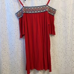 Venus Women’s Medium Beach Cover Up Straps Red